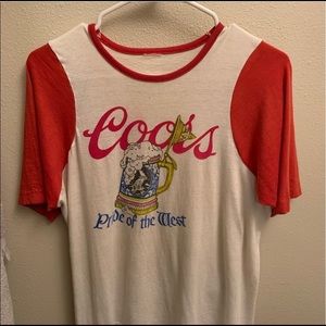 Vintage coors pride of the west shirt